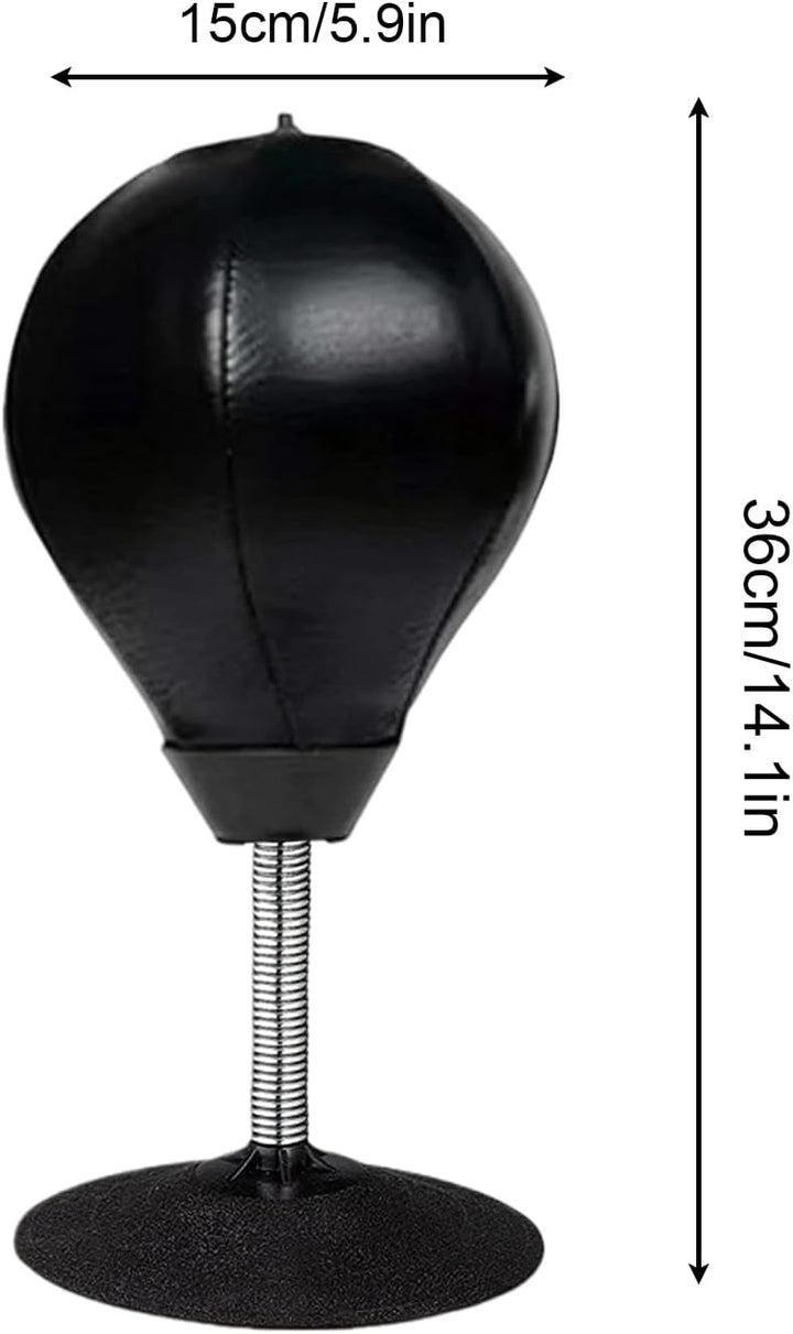 Soft Punching, Table Top Boxing Ball, 12 Inch Desktop Punch with Spring Base, Fun Stress Relief Tool