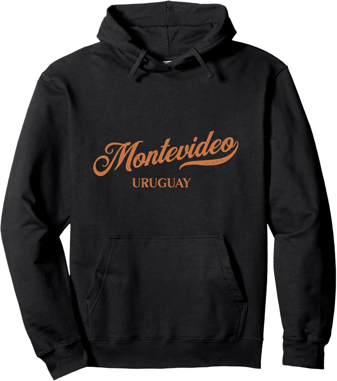 Retro-Stadt Uruguay - Vintage Montevideo Pullover Hoodie
