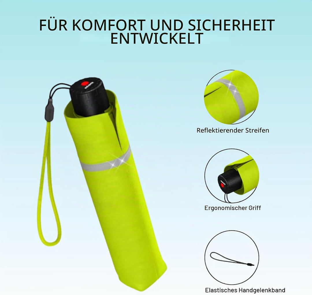 Knirps Rookie manual Kinder Regenschirm lime, 90 cm, Lime