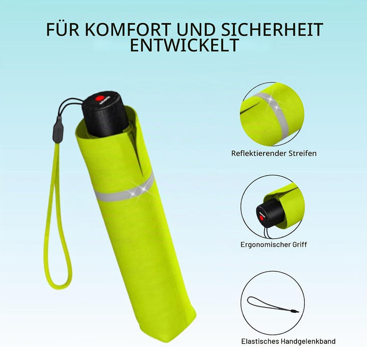 Knirps Rookie manual Kinder Regenschirm lime, 90 cm, Lime