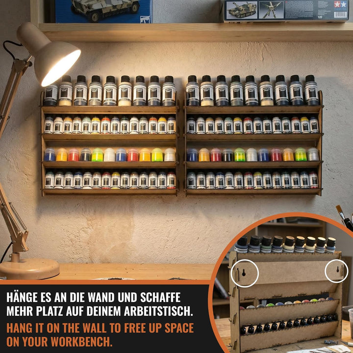 PROSCALE Paint Rack Vallejo Citadel farbständer. Tabletop Farben aufbewahrung Model Organizer for ho