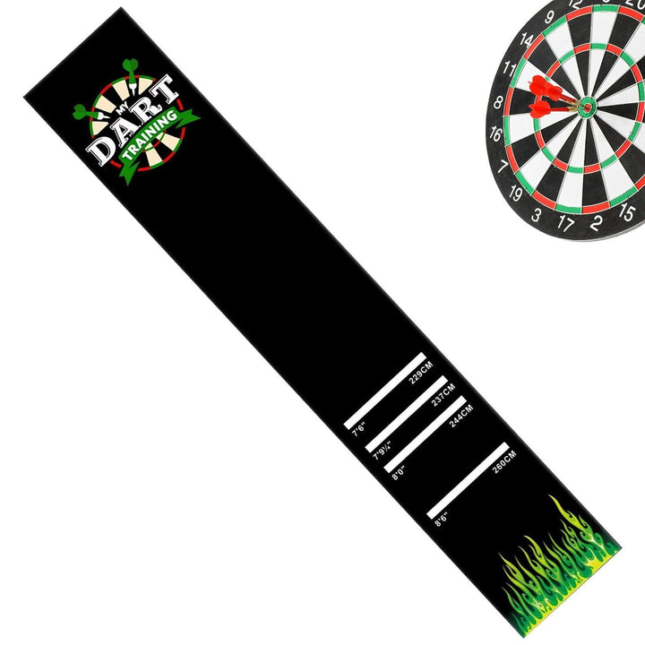 Dartmatte Mit 4 Abwurfdistanzen – 300 Cm X 62cm Dartteppich Dart Teppich Rutschfeste Gummimatte Für
