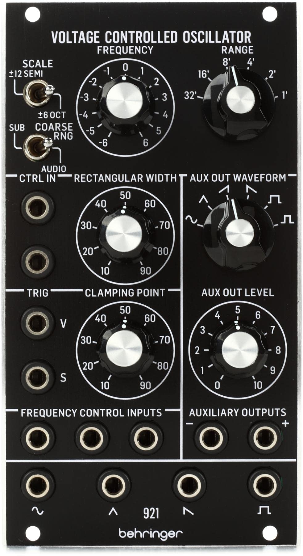 Behringer 921 VOLTAGE CONTROLLED OSCILLATOR Legendäres analoges VCO-Modul für Eurorack, 921 VOLTAGE
