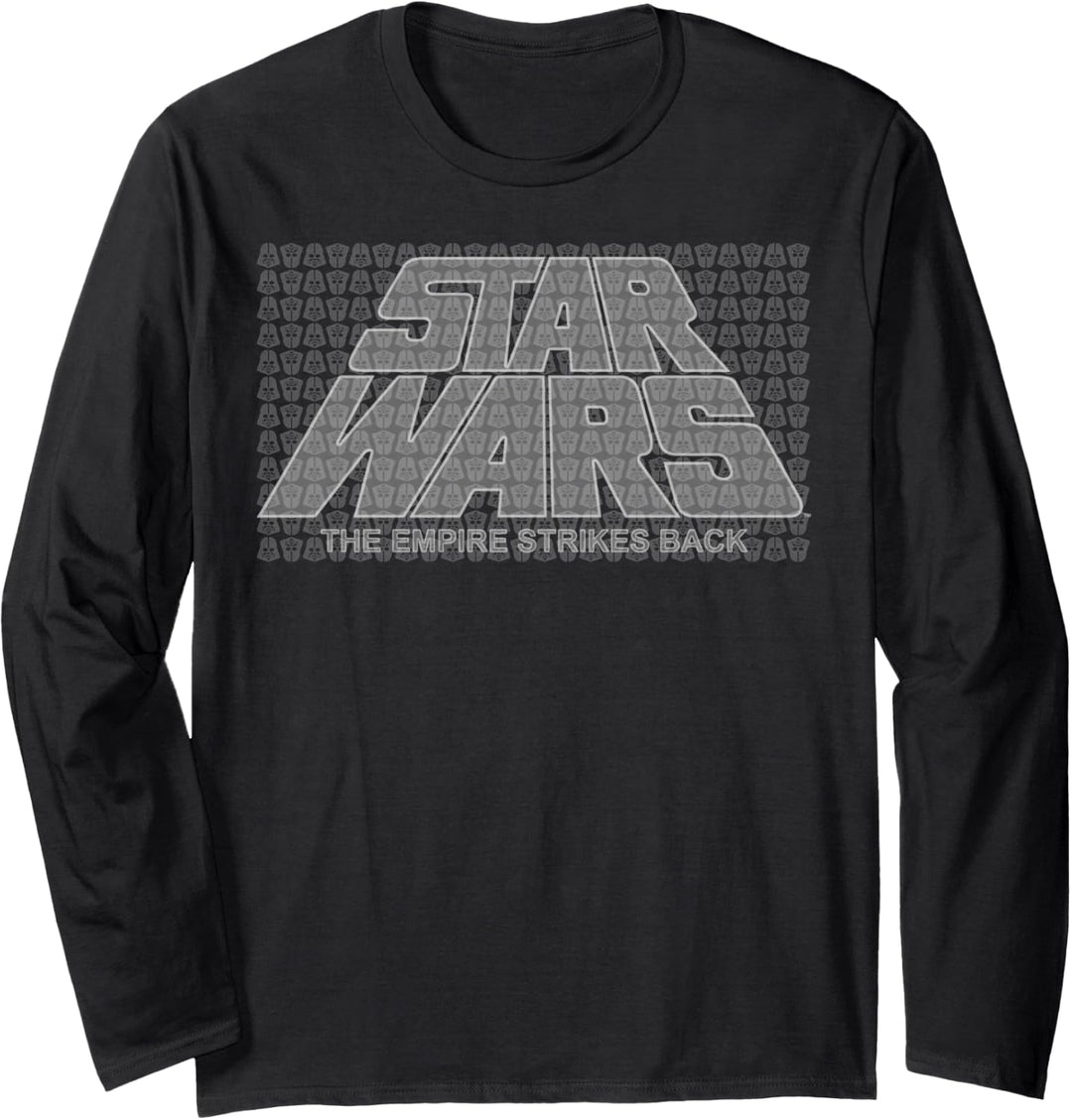 Star Wars Darth Vader Mini Helmets Logo Langarmshirt