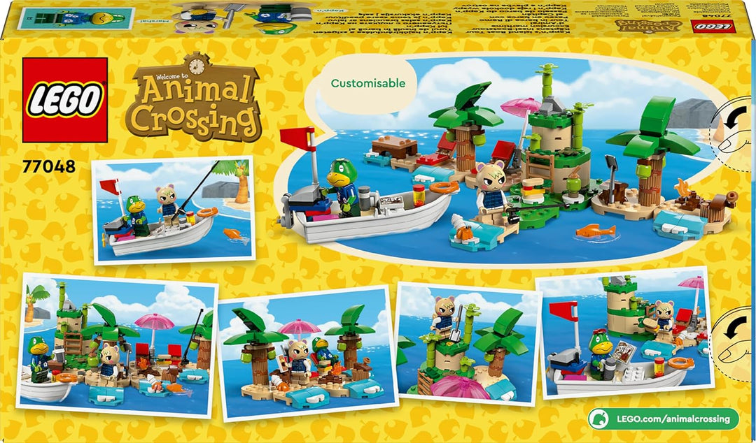 LEGO Animal Crossing Käptens Insel-Bootstour, kreatives Spielzeug für Kinder mit 2 Minifiguren aus d