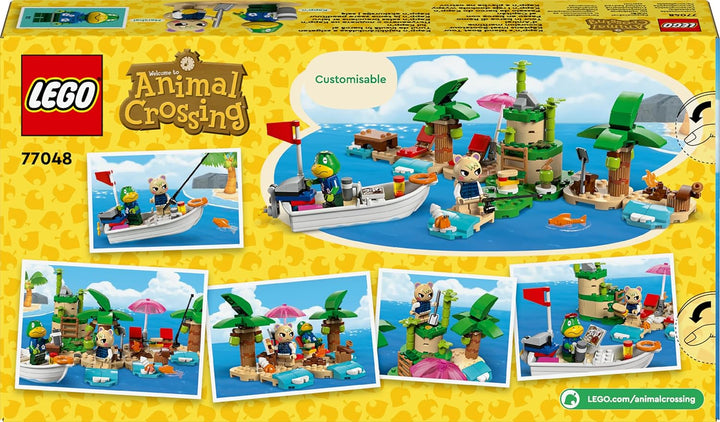 LEGO Animal Crossing Käptens Insel-Bootstour, kreatives Spielzeug für Kinder mit 2 Minifiguren aus d