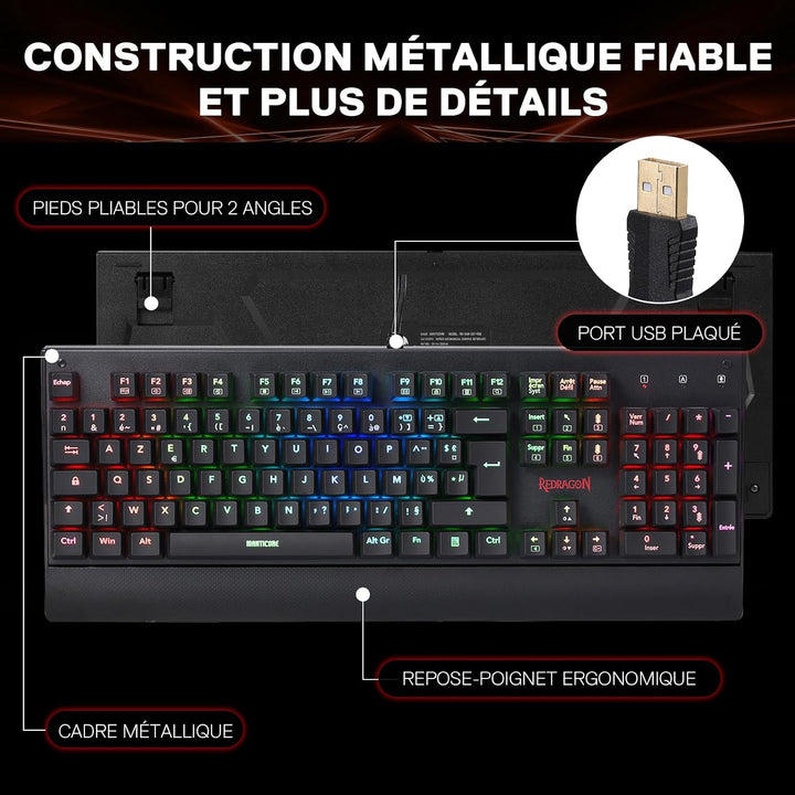 Kala K557RGB Mechanische Tastatur FR