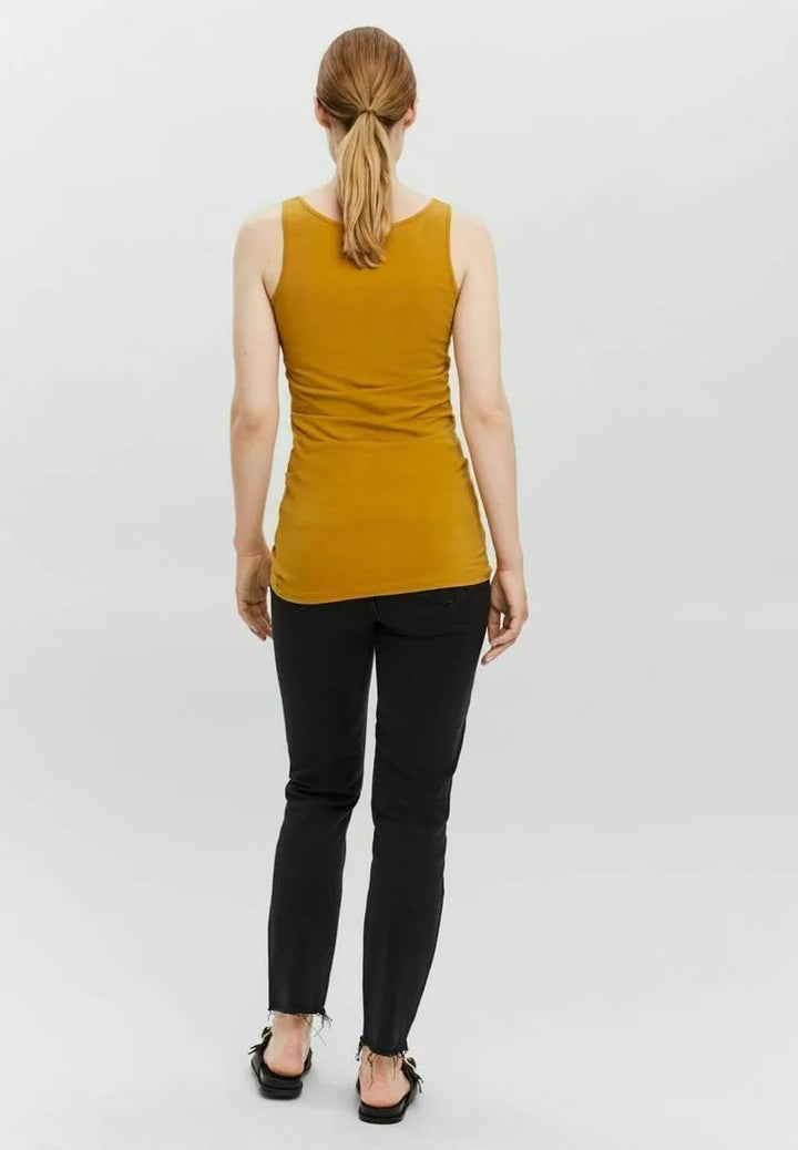 VERO MODA Damen VMMAXI My Soft Long Tank TOP GA S Gelb/Rosa/Grün (1x Chai Tea/ 1x Rose Brown/ 1x Nor
