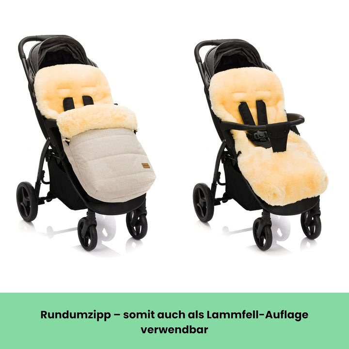 Fillikid Winterfusssack Bernia Lammfell Exklusiv Kinderwagen, Buggy | Winterfusssack wind- &amp; wassera