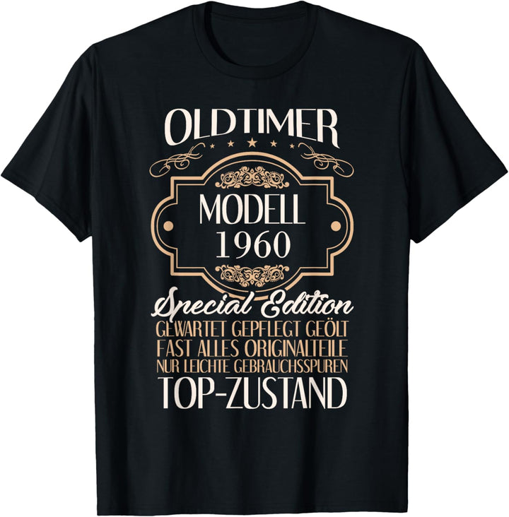 60. Geburtstag Geschenk Männer 60 Oldtimer Modell Juli 1960 T-Shirt