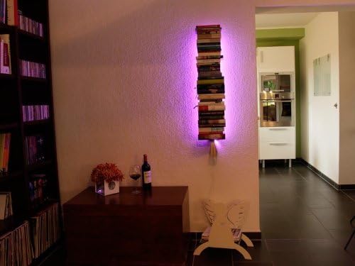 Bücherturm 170 cm (für 1,80 m Bücher) anthrazit Bücherregal Wandregal