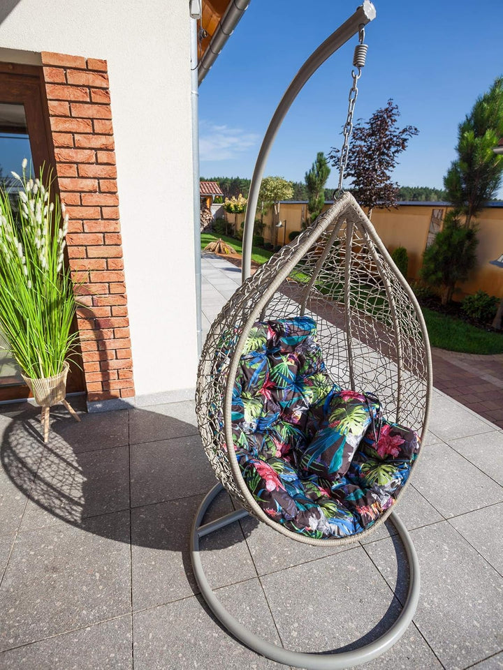 PillowPrim Hängesessel Kissen, Auflage für Polyrattan/Rattan Hängeschaukel, Polster, Hängekorb, Scha