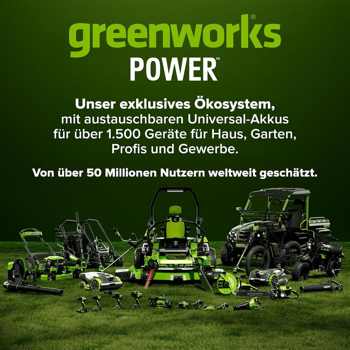 Greenworks 24V Akku‑Bürstenlos‑Bohrschrauber DD335, 35 Nm Drehmoment, inkl. 2Ah USB‑C Akku, 30W Lade