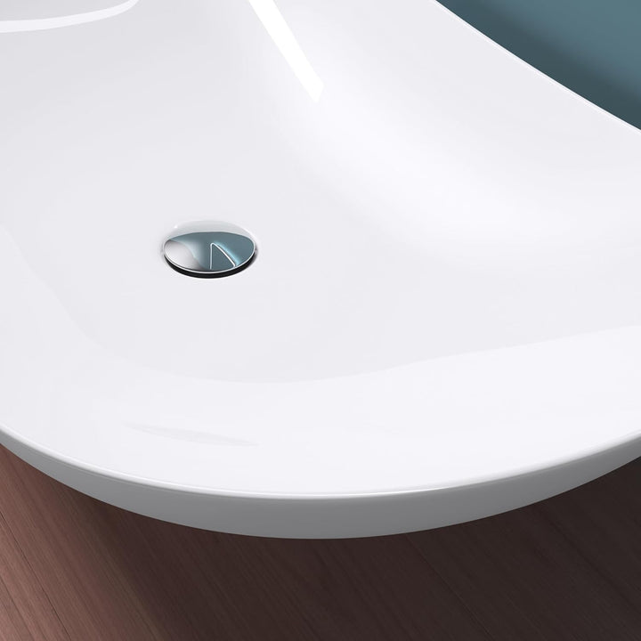 Mai &amp; Mai Aufsatzwaschbecken Waschschale Waschbecken in Weiss aus Keramik inkl. Nano-Versiegelung Br