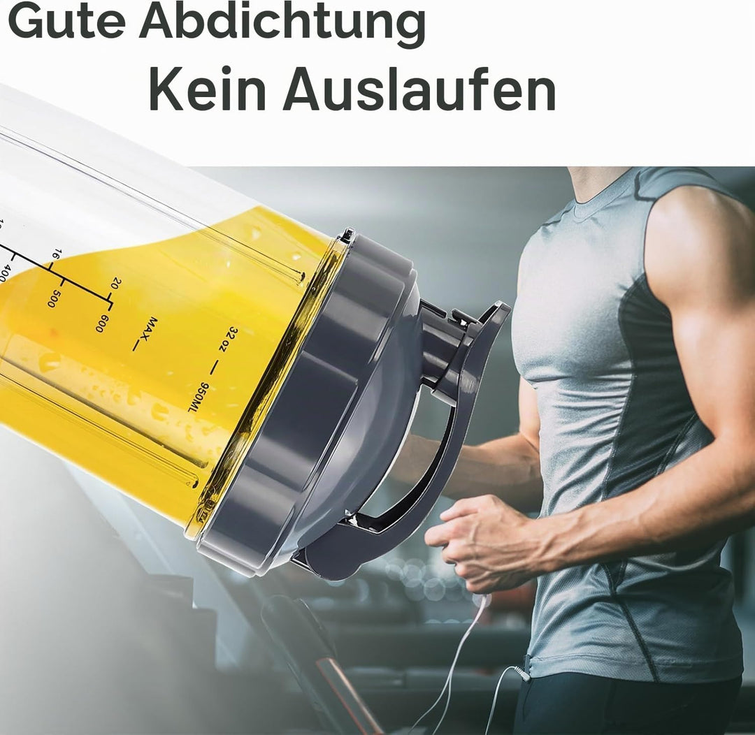 Ersatzbecher für Mixer, 900 ml, für NutriBullet Pro 900 W/600 W Serie Becher mit Flip Top to Go Deck