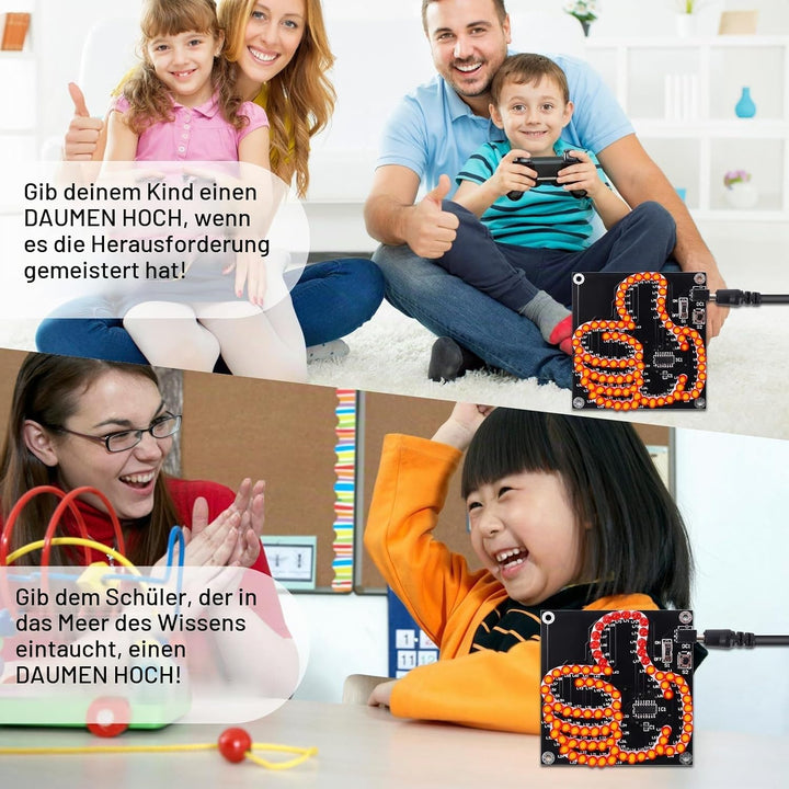 DONGKER Löt Bausatz, LED Licht löten Übungssatz, DIY LED Leuchten, elektronische Kits für Schüler, L