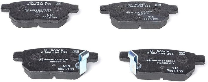 Bosch BP1127 Bremsbeläge - Hinterachse - ECE-R90 Zertifizierung - vier Bremsbeläge pro Set