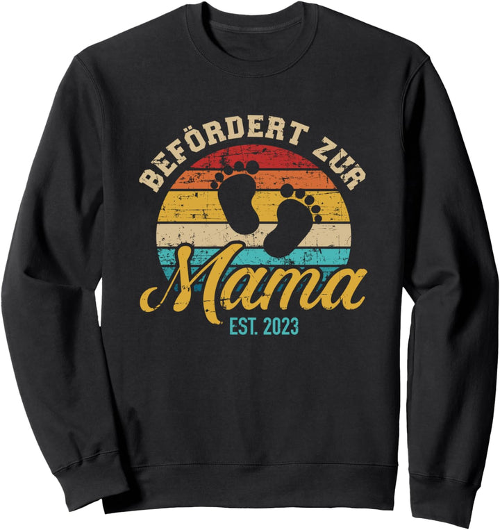 Befördert zur Mama 2023 vintage retro Sweatshirt