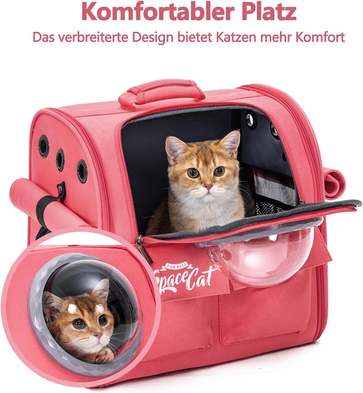 Galatée Hunde-Tragerucksack, Flugtauglicher Haustierrucksack, Katzenrucksack Für Reisen, Wandern, Ca