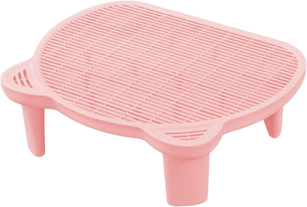 Katzentoilettenrampe mit Filterfunktion, 51 * 40.5 * 15cm, bis 15kg, Katzentreppe für Toilette mit R