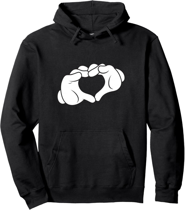 Mickey Mouse Heart Hands Pullover Hoodie