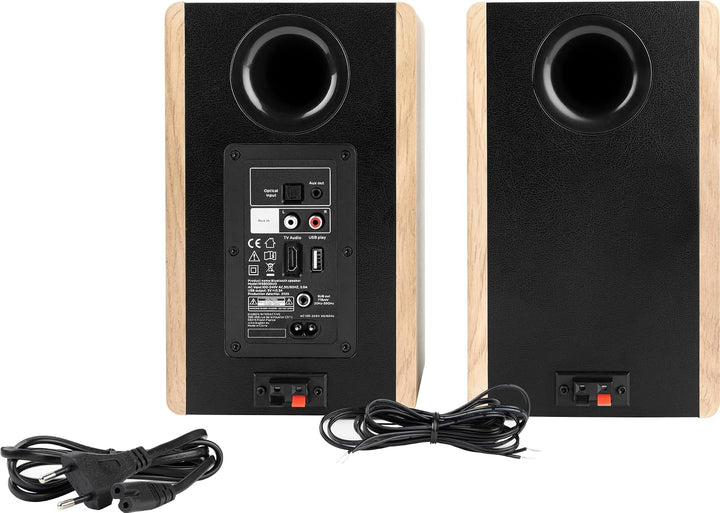 Thomson Cosy Bibliotheks-Lautsprecher, 150 W, Stereo, Bluetooth 5.3, USB-Wiedergabe, Fernbedienung,