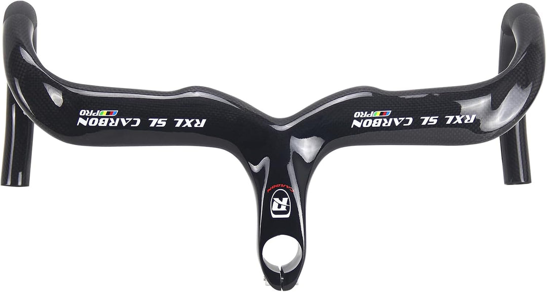 RXL SL 1-1/8" Carbon Lenker rennrad integriert fahrradlenker carbon rennrad schwarz 3K glänzend 420