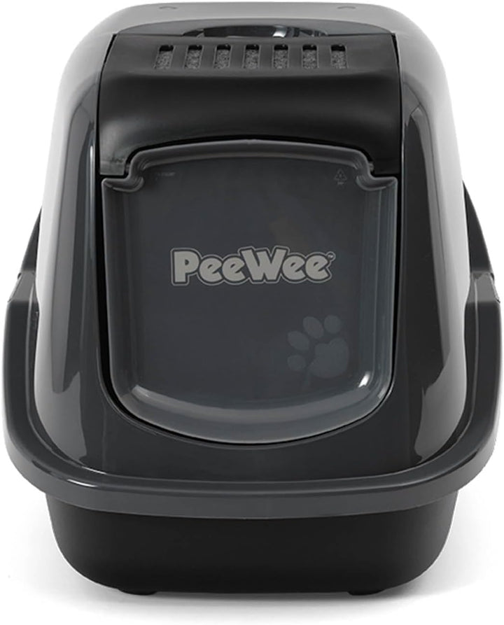 PeeWee EcoHus - Katzentoilette - Starter-Paket Schwarz Schwarz-Anthrazit, Schwarz-Anthrazit