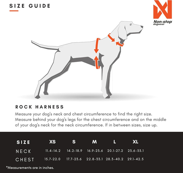 Non-stop dogwear Rock Harness |130| Führ und Alltagsgeschirr, Grösse:M Schwarz Medium, Schwarz Mediu