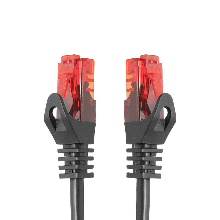 BIGtec - 10 Stück - 30m Gigabit Netzwerkkabel Patchkabel Ethernet LAN DSL Patch Kabel schwarz (2x RJ