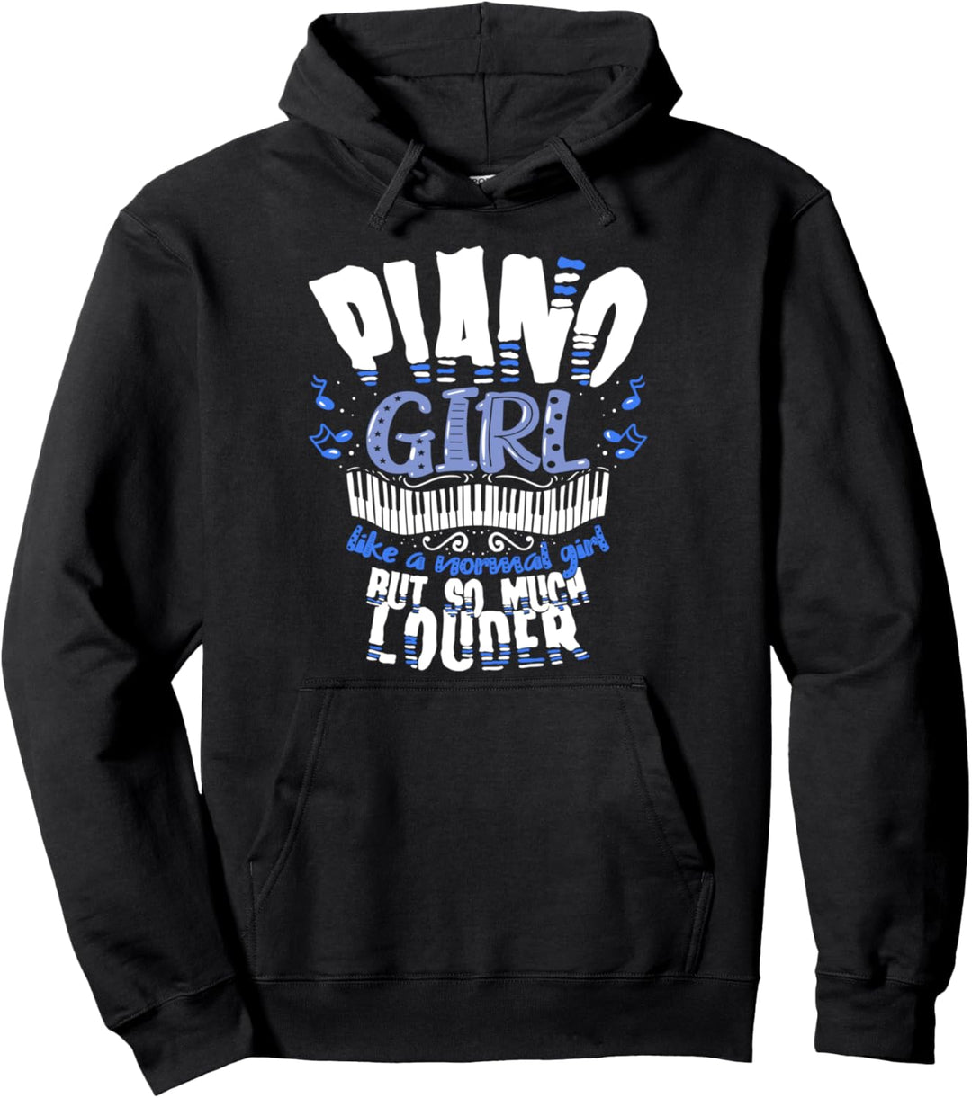 Piano Girl Klavier Klassik Klavierspielerin Frauen Pianistin Pullover Hoodie