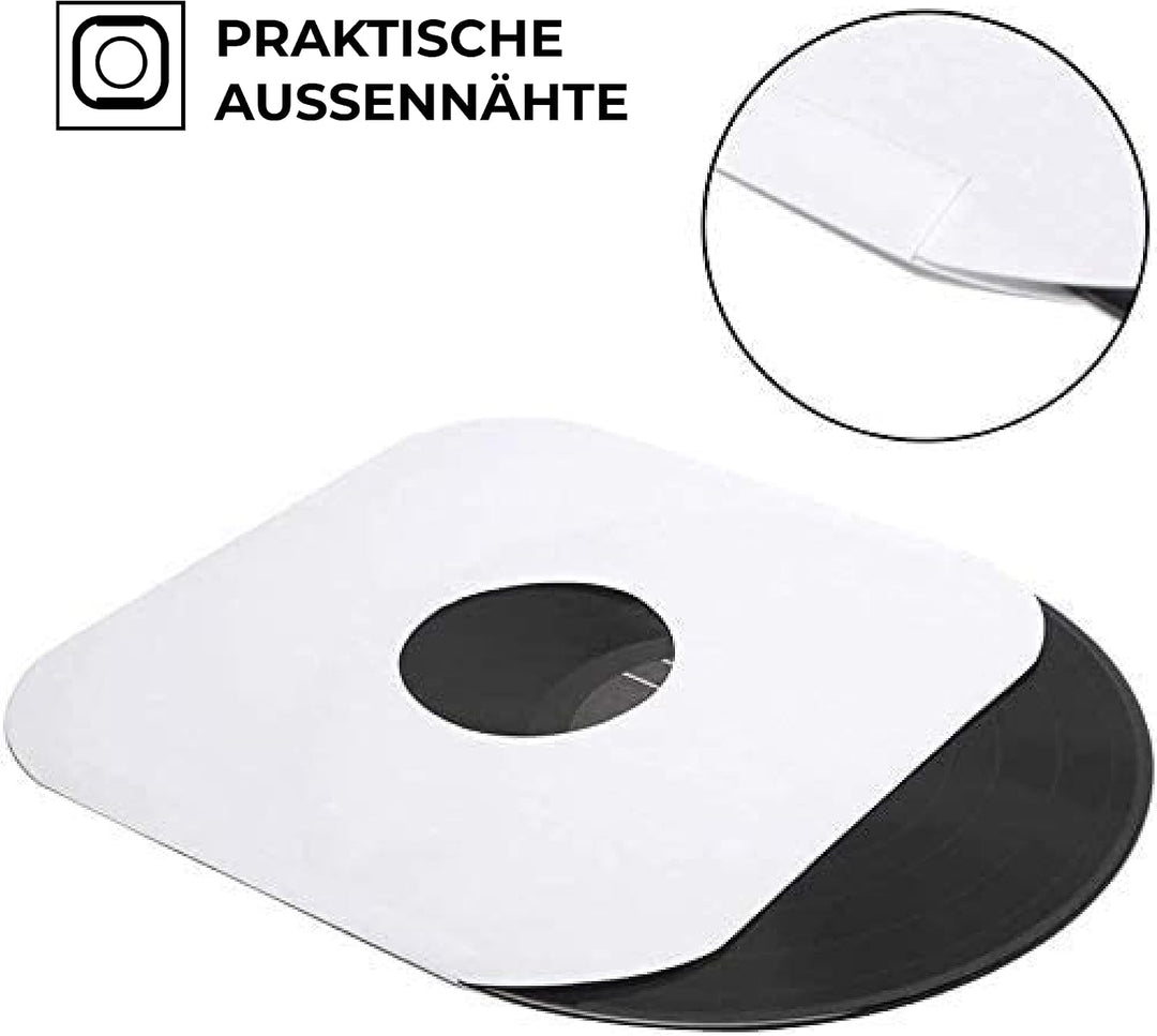 BIG FUDGE Vinyl Schutzhüllen - 50 Innenhüllen &amp; 50 Aussenhüllen für 12 Inch Schallplatten - LP Hülle