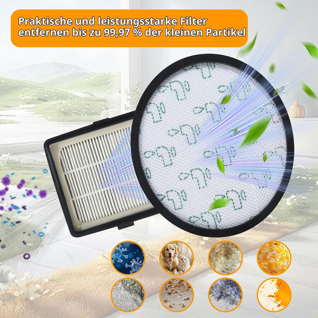 4 Stück staubsauger filter für Rowenta ZR006001,HEPA Filter Set für silence force cyclonic staubsaug