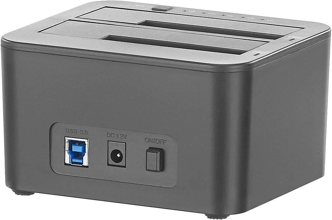 Xystec Festplattenkopierer: USB-3.0-Dockingstation für SATA-Festplatten &amp; -SSDs, mit Klon-Funktion (
