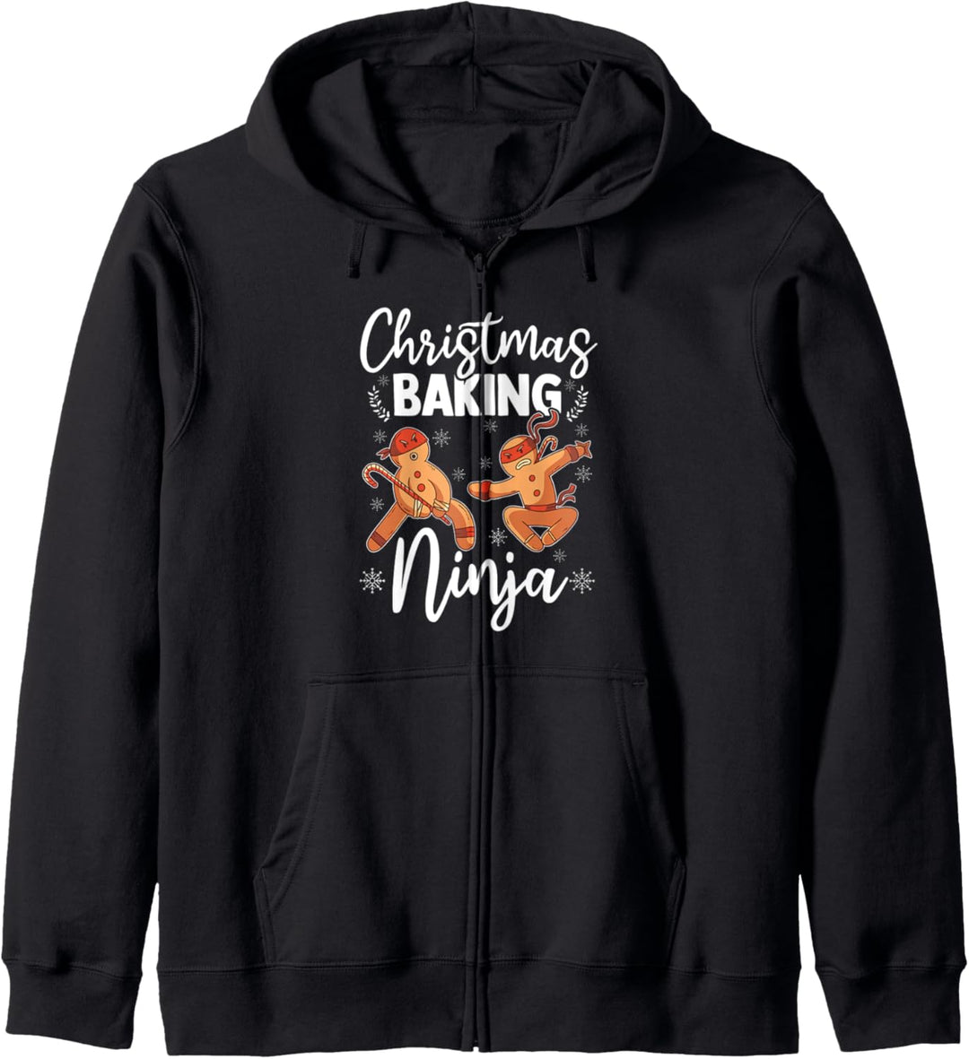 Christmas Baking Ninja Lustiger Lebkuchen-Ausstecher Kapuzenjacke