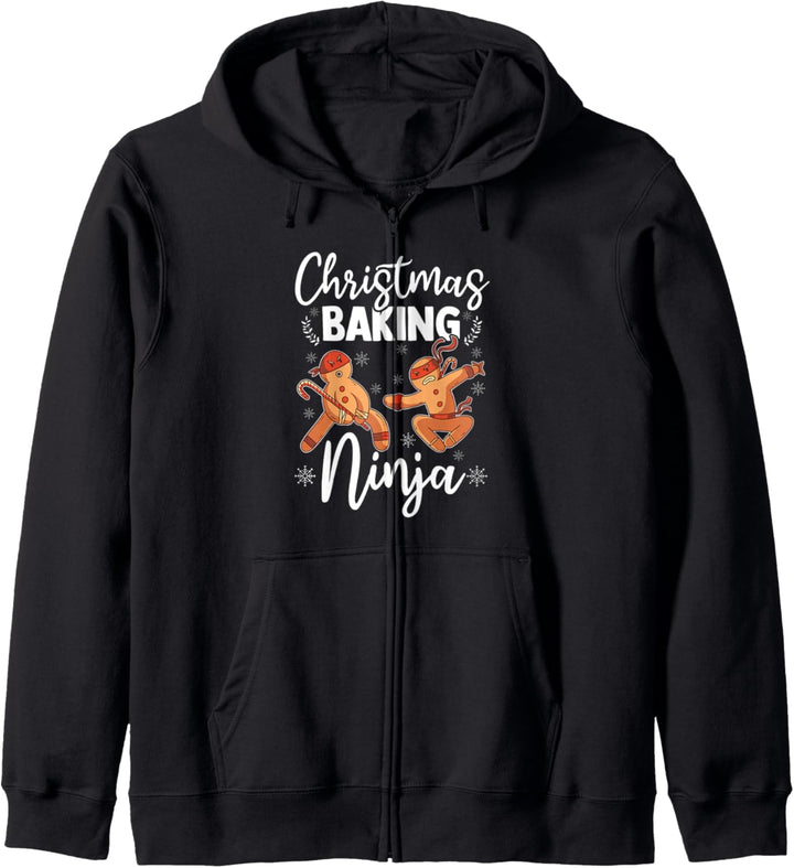 Christmas Baking Ninja Lustiger Lebkuchen-Ausstecher Kapuzenjacke