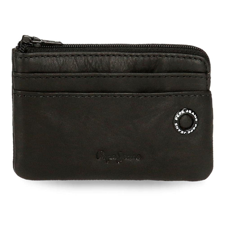Pepe Jeans Badge Geldbeutel, única Schwarz, Schwarz