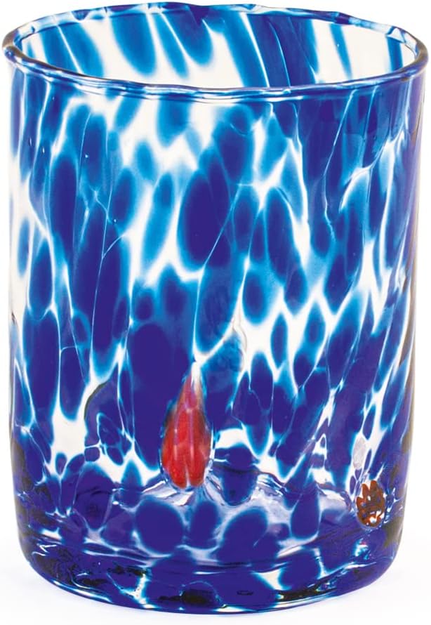 H&amp;h set 6 bicchieri veneziano in vetro decorato multicolore cl 32 Gläser 32cl, Gläser 32cl