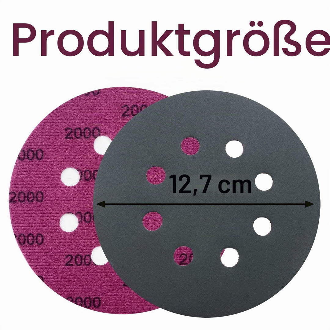 AutKerige Körnung 400 to 3000 Schleifpapier, 125mm klett 140 Stück Runde Nasse Trockene Wasser Schle