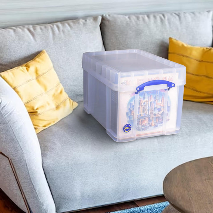 Really Useful Aufbewahrungsbox, 35 Liter, Grösse XL, transparent