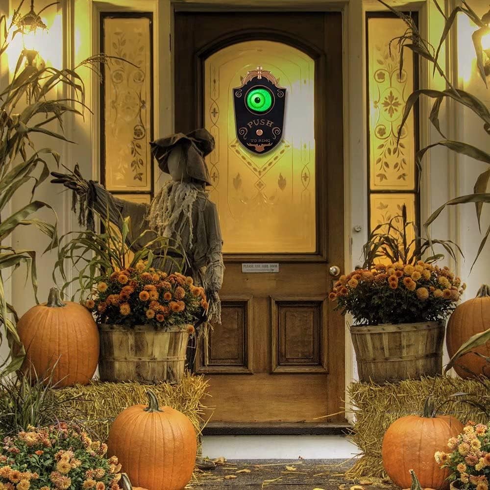 Halloween Türklingel Dekoration, Türklingel-Dekorationen mit Soundeffekten, Party Türklingel Prop fü