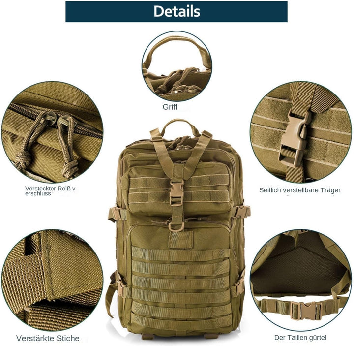 50L Strapazierfähiger Nylon Wasserdichter Angeln Jagdrucksack Outdoor Militär Rucksäcke Taktische Sp