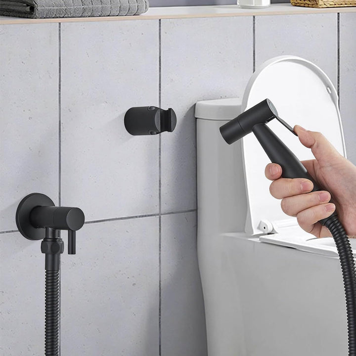 Bidet Handbrause Sprühkopf mit Handbrause Schlauch und Halter Bidet Dusche für Standard G1/2 Anschlu