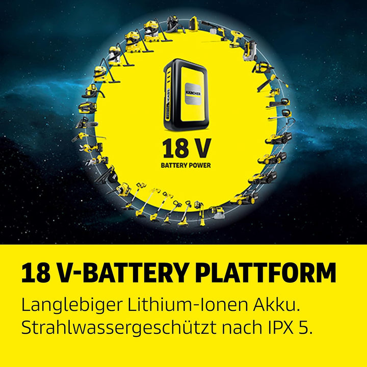 Kärcher Akku-Druckreiniger OC 7-18 Handheld Battery Set, mobiler Outdoor-Reiniger, Druck: max. 24 ba