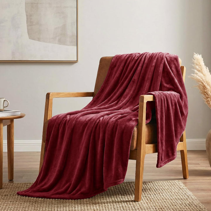 CozyLux Kuscheldecke Flauschig Decke 230x270 cm Dunkelrot, 230x270 cm Dunkelrot