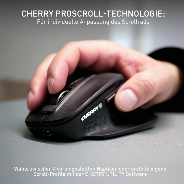 Cherry Stream Desktop Ultimate, Kabelloses Multi-Device Tastatur-Maus-Set, Deutsches Layout (QWERTZ)