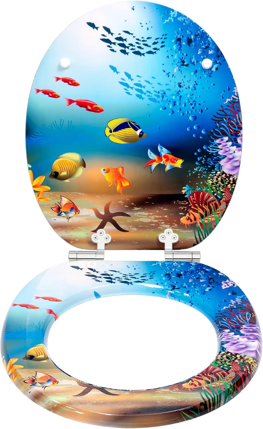 WC Sitz mit Absenkautomatik | Holzkern | stabile Softclose Scharniere | einfache Montage | glatte Ob