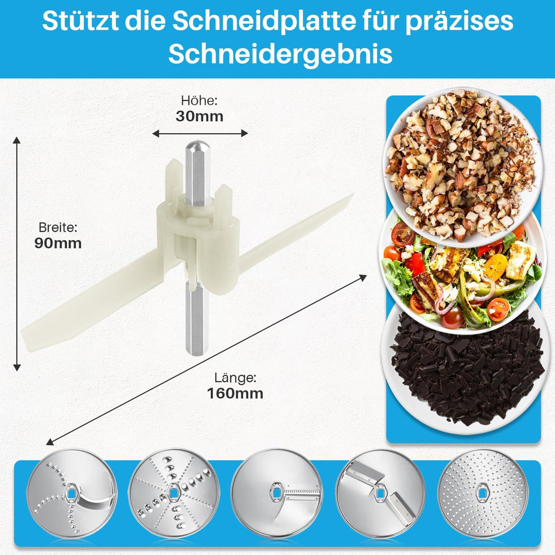 2 x Mitnehmer Flügelrad 160mm 630760 621923 für Bosch Küchenmaschine MUM5 MUMS MUMV MUZ5, Durchlaufs