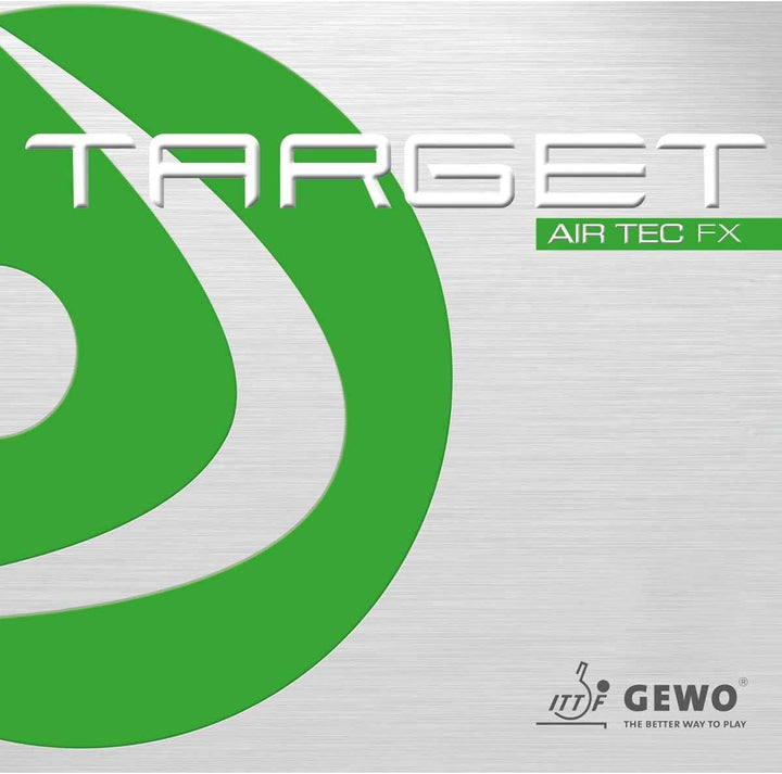 GEWO Target airTEC FX Tischtennis Belag/weich &amp; spinfreudig mit Katapulteffekt/Medium– Schwamm / 1,5
