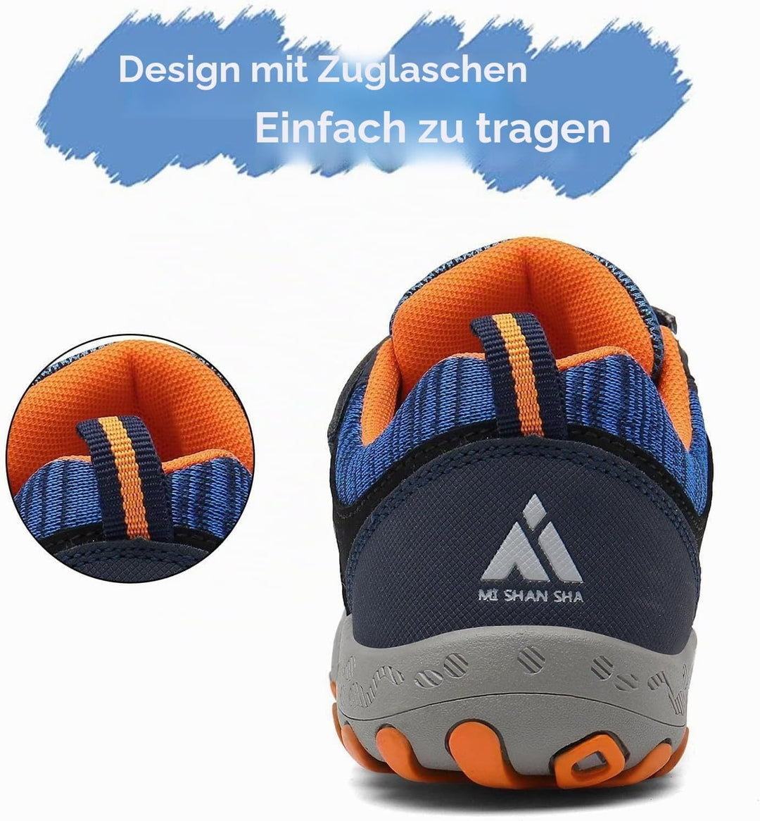 Mishansha Jungen Mädchen Wanderschuhe rutschfest Walkingschuhe Weich Flexibel Stabil Fitnessschuhe F